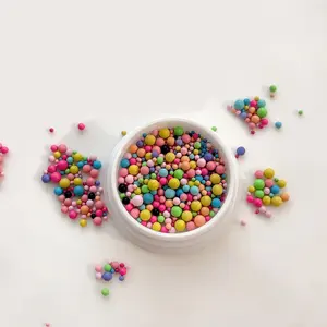 Dopamine Colorful 3D Steel Ball Nail Art Decoration – Macaron Candy Shades | Mixed Sizes Nail Charms Kit | Trendy Nail Gem for DIY Manicure