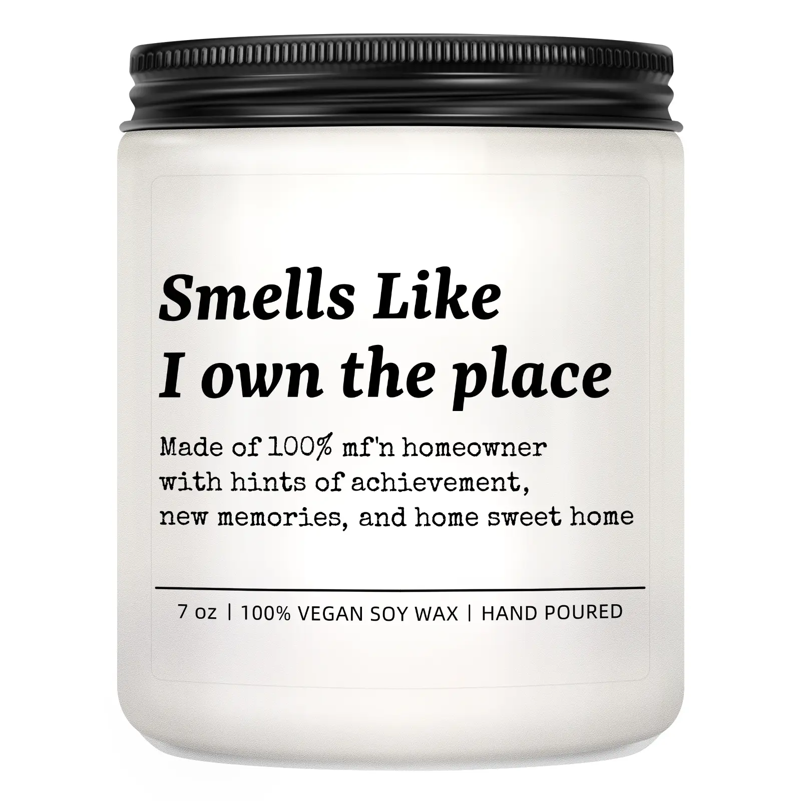 7oz Luxury Lavender Scented Candle - New Home & Housewarming Gifts for New Homeowners, Moving In Gift, New House Essentials, Frosted Glass Jar with Lid