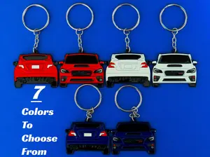 Keychain For Subaru WRX STi DOUBLE-Sided JDM Raptor Eye Keyring Jet Tag Cool & Unique Gifts For Car Enthusiast, Car Guys, Boyfriend, Him, Her, Dad Mom