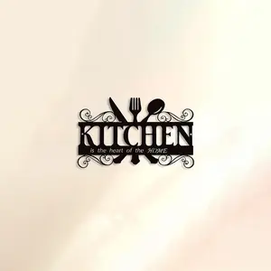 Kitchen Themed Wall Art, Unique Artwork, Metal Hanging Sign, Easy Installation, Indoor Outdoor Decoration, Home Kitchen Dining Room Decor