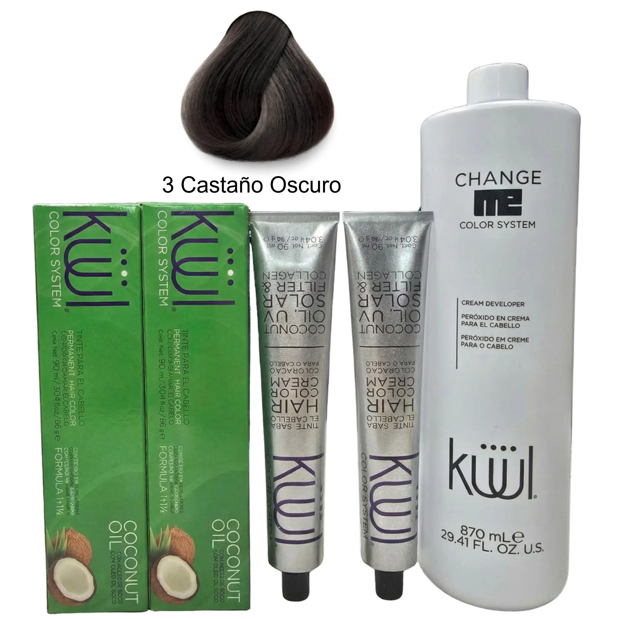 3 Dark Brown/Castaño Oscuro