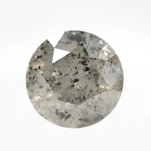 1.12 Carat Round Gray Salt and Pepper Diamond for Custom Work - Inventory Code SGR112