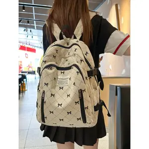 Fashion Butterfly & Letter Pattern Backpack, Casual Large Capacity Backpack for Women, Trendy Versatile High-quality Daily Commuting Bag, Casual Printed Backpack