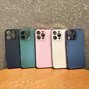 Sleek Pink Phone Case 16 Pro Max Shockproof for 13 14 15 16 Pro Max Protecitve Magsafe Protective Smartphone Clear Glass Camera Protective