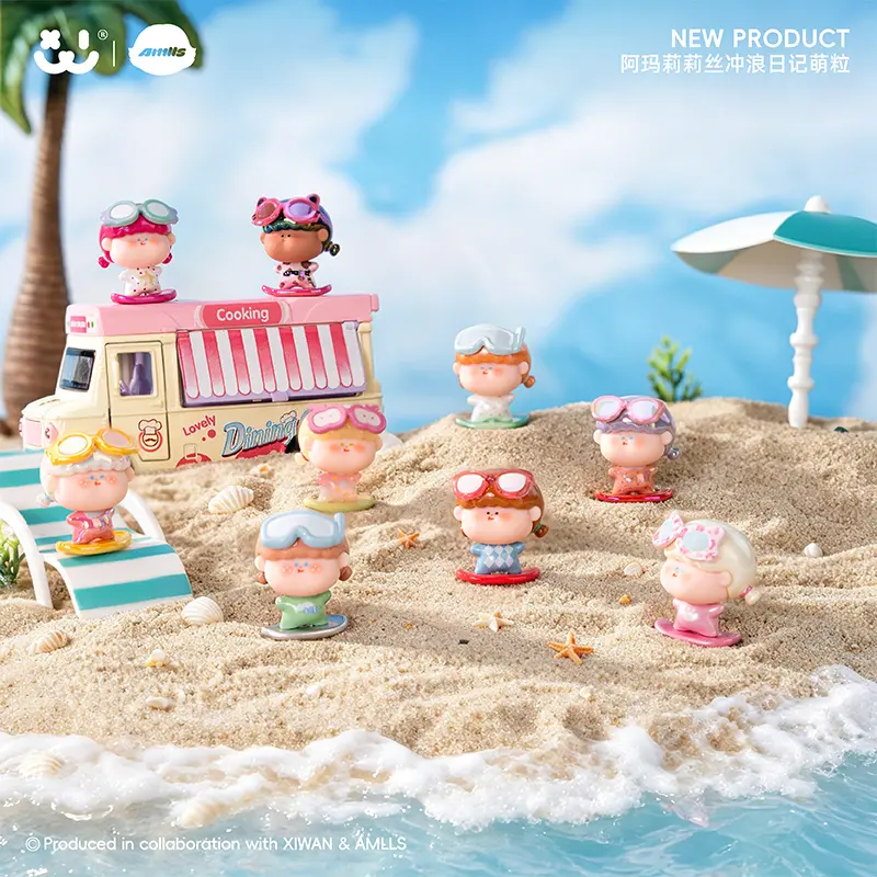 Amlls surf new series cute toy pvc collection