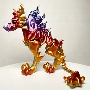 Hellhound- Articulating Flexi HellHound with articulating body, head and tail! Perfect for the desk, office or coffee table! These hellhounds are also perfect for fidgeting on the go!