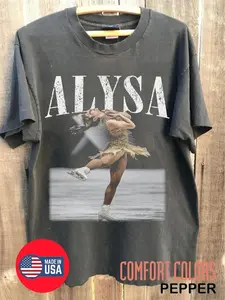 Vintage ALYSA LIU Tee Shirt - Sweatshirt - Hoodie Heavy Cotton - Women's Wear