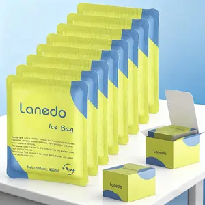 50/100 packs of 400ml ice packs: self activating hydration design, freezing takes 6-8 hours, non-toxic and safe cooling tool, suitable for outdoor ice buckets, camping and picnicking, Christmas gift Blue Ice Head Wrap