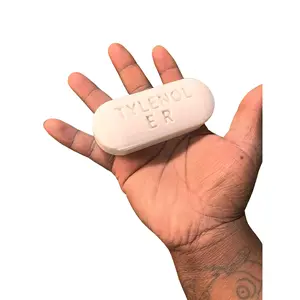 Tylenol Pill Giant Novelty Bar Plastic 3D Printed ER
