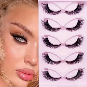 [Wispy Cat Eye Lashes] Cat Eye Lashes Wispy Fake Lashes Fluffy Cat Eye Lashes Extensions False Eyelashes