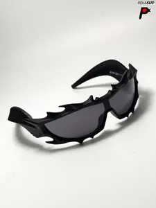 2026 Trendiest Decorative Glasses, Ultra-Large Geometric Frame, Y2K Style, Fashion & Practicality, Eye Protection, Animal Print Design