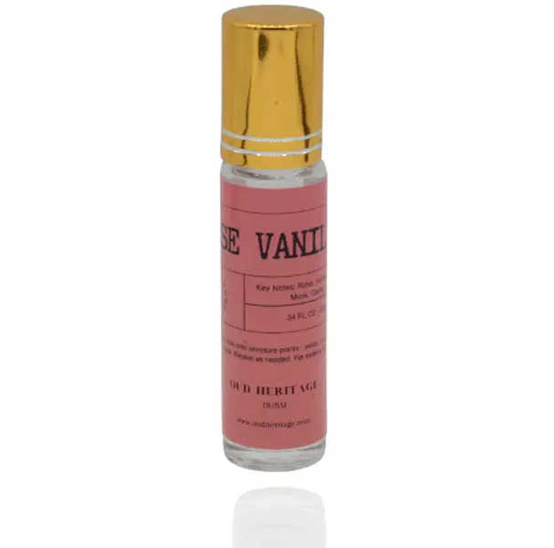 Rose Vanille - Roll On Oil 10ml - Women Floral Vanilla Perfume Fragrance