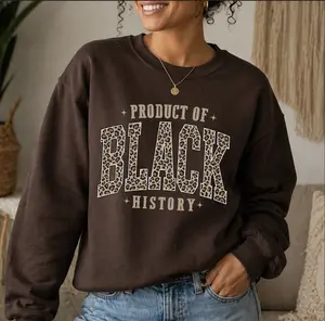 Leopard Print Product Of Black History Sweatshirt, Black Culture Shirt, Black Girl Magic Gifts
