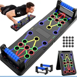 Multifunctional Push Up Trainer Board with Ergonomic Design for Chest Muscle Strength Boost Home Gym Workout Efficiency Comfortable Exercise Includes Ergonomic Handles and Additional Accessories