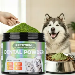 Dog Dental Powder, Dog Teeth Cleaning Powder and Cat Breath Freshener, Reduces Plaque & Bad Breath Off Pet Dental Care Supplies Tartar Remover for Dogs & Cats-No Brushing Oral Care Support for Bad Breath Control