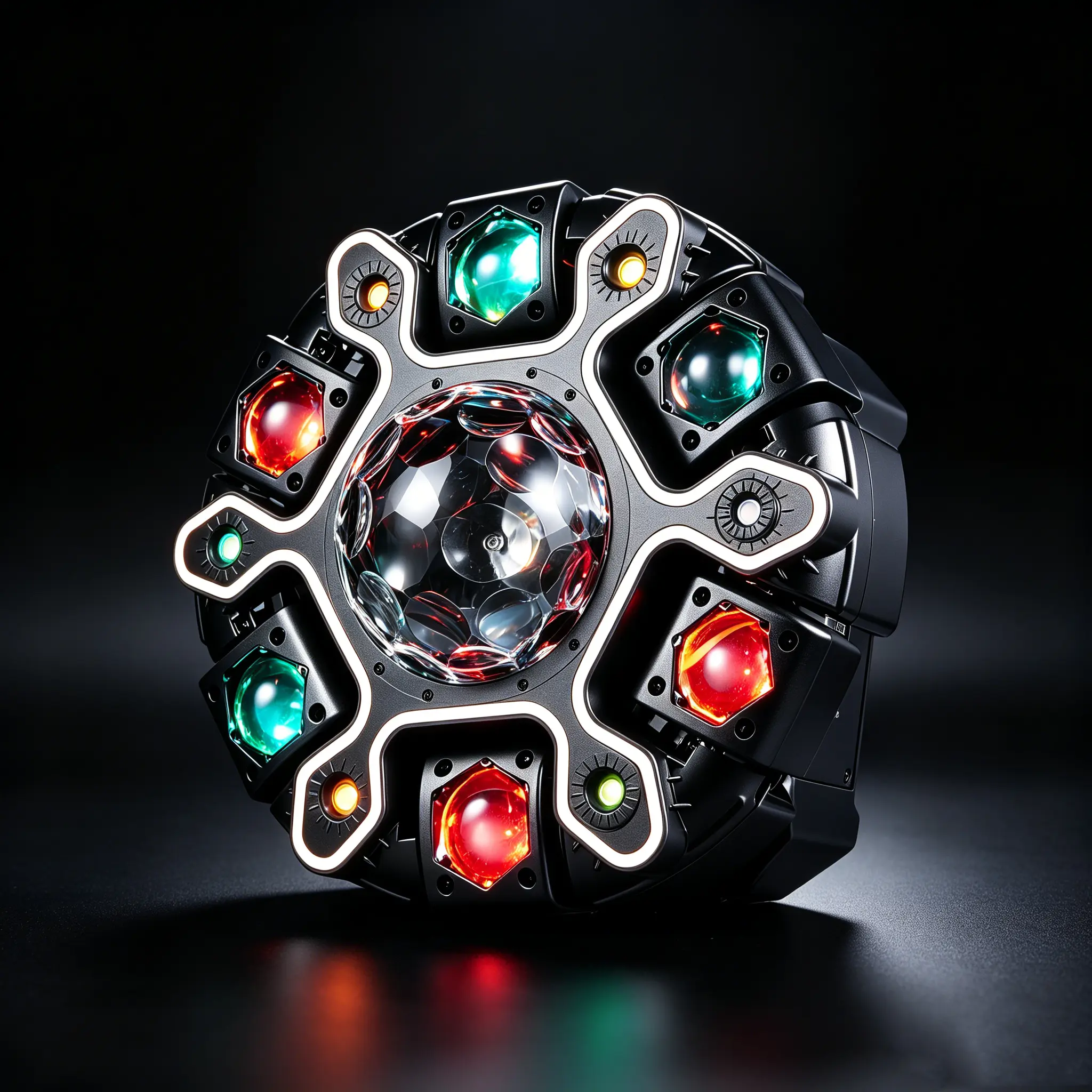 Smart Voice Control DJ Party Light, Sound Activated Moving Head Stage Light with RGB Beam & Disco Ball Effect, LED Strobe Light for Home Parties, KTV, Bar, Wedding & Club Events