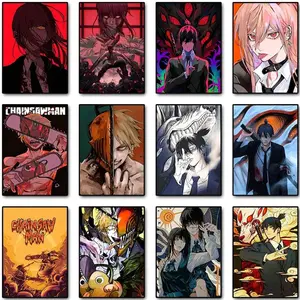 Anime Chainsaw Man Posters and Prints Canvas Painting Chainsawman Comic Wall Art Pictures for Modern Family Bedroom Home Decor