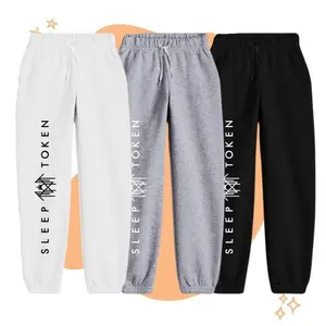 Sleep To.ken Sweatpants, Rock Style Jogger Pants For Fans, Music Band Streetwear Joggers, Casual Pants, All Seasons Lightweight Cotton Polyester Tapered Fit