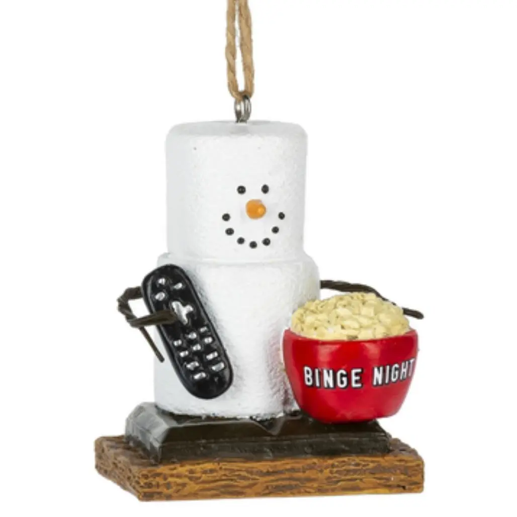 S'mores Binge TV Watching Ornament