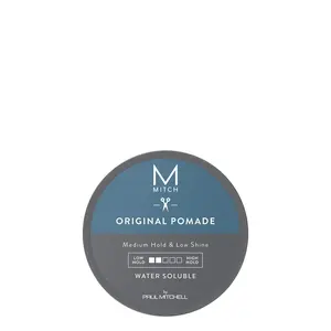 Paul Mitchell Original Pomade - Medium Hold & Low Shine Water Soluble Formula for Versatile Hair Styling Haircare Sulfate Free Slow Moving Gel Molding Gel Sea Salt Spray