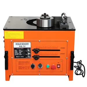 Powerful 3000W 1.3 Inch Hydraulic SteelRod Bender,Steel Bar Bending Machine with Foot Pedal,0-180° Adjustable Angle, Cuts & Bends for Construction, Metalworking&Concrete Projects