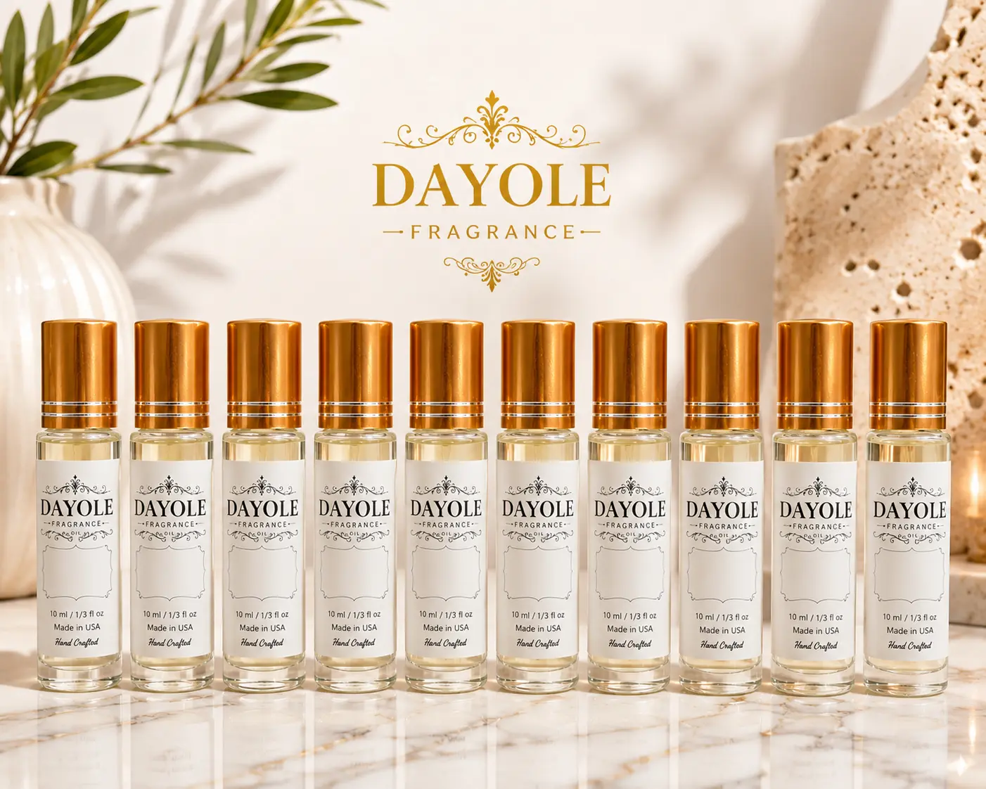 DAYOLE FRAGRANCE Roll-On Collection | 10 Perfume Oils de 10 mL