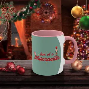 Cracking Up: The 'Son of a Nutcracker' Fun-Filled Mug! Unique Mug designs created by Claire4You designers just for you. P3-D264.2