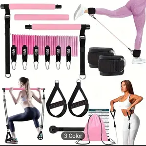 12 Piece Hip Training Yoga Pilates Push Pull Rod, Leg Pull Rope, Hip Trainer, Yoga Stick Yoga Pull Rope For Home Use