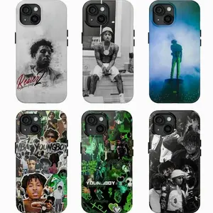 6 Styles YoungBoy Aesthetic Phone Case Underground Trap Album Art Gift For iPhone 11-17 Pro Max/Plus & Samsung Galaxy S23-S25
