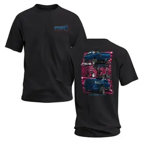 FSD Diesel Blue Ram T-Shirt, Pink Turbo Engine Graphic T-Shirt, Street Truck Tuning T-Shirt, Suitable for Performance and Diesel Enthusiasts Crew Neck Graphic T-Shirt