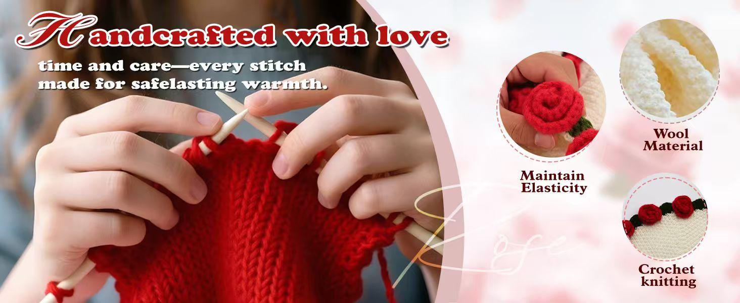 [Mother's Day] Finished Flower Bouquet Blanket Handmade Crochet Flower Blanket, Rose Bouquet Blanket, Soft Knited Throw Rose Blanket, Romantic Gift for Birthday Wedding Valentine's Day Mother's Day Christmas for Mom Girls and Sisters