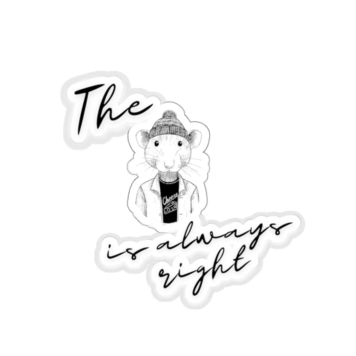 Right Rat Stickers