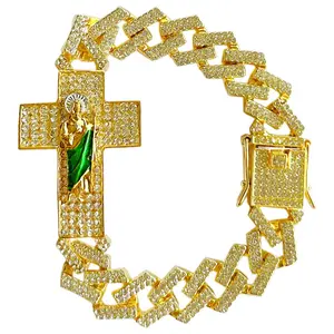 San Judas Tadeo Bracelet. Inspirational NFC exquisite trendy Vintage Stainless Trust God boyfriend gifts