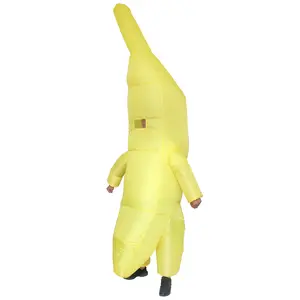 Funny Halloween Fancy Dress Adult Carnival Bachelorette Party Cosplay Blow up Suit Inflatable Banana Costume