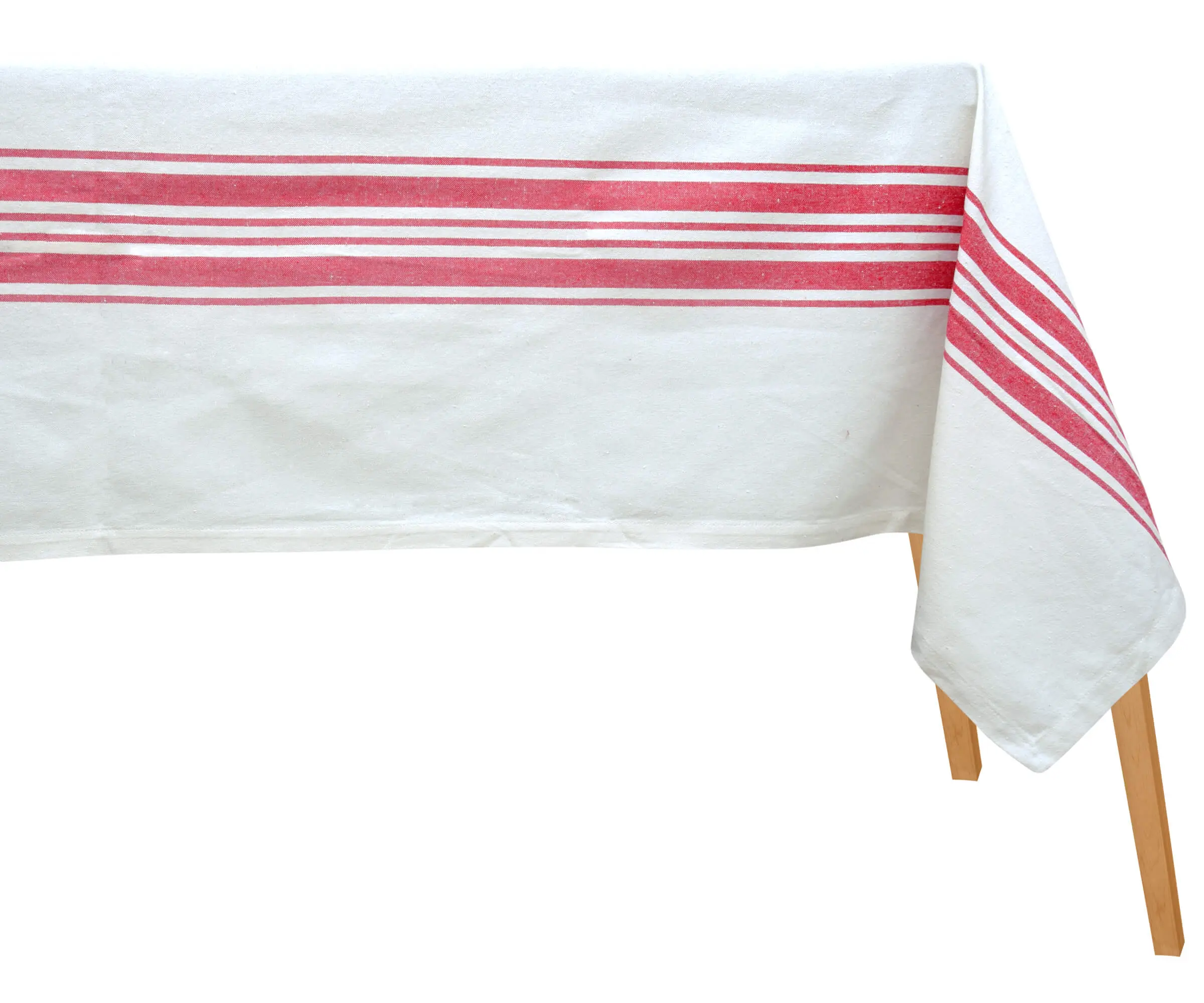 Red Striped Tablecloth