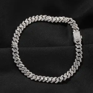 [ICE HUE]18K Gold Vacuum Plated Copper with 5A+ Sri Lanka Zircon Diamond Cuba Bracelet Miami Italy Mexico & Micro Inspired for Women & Men Luxury Jewelry,Daily Wear,Casual Fashion,Gift Idea,,Classic,Hip Hop,Simple,Sporty Style