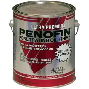 212 MAIN Penofin 158263 Transparent Red Label Ultra Premium Penetrating Oil Finish - 250 VOC, Brazilian Oil, Wood Protection, Exterior Use, Mildew Guard, UV Protection for Car Paint Care