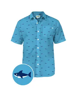 Men's Deep Blue Sea Hawaiian Shirt