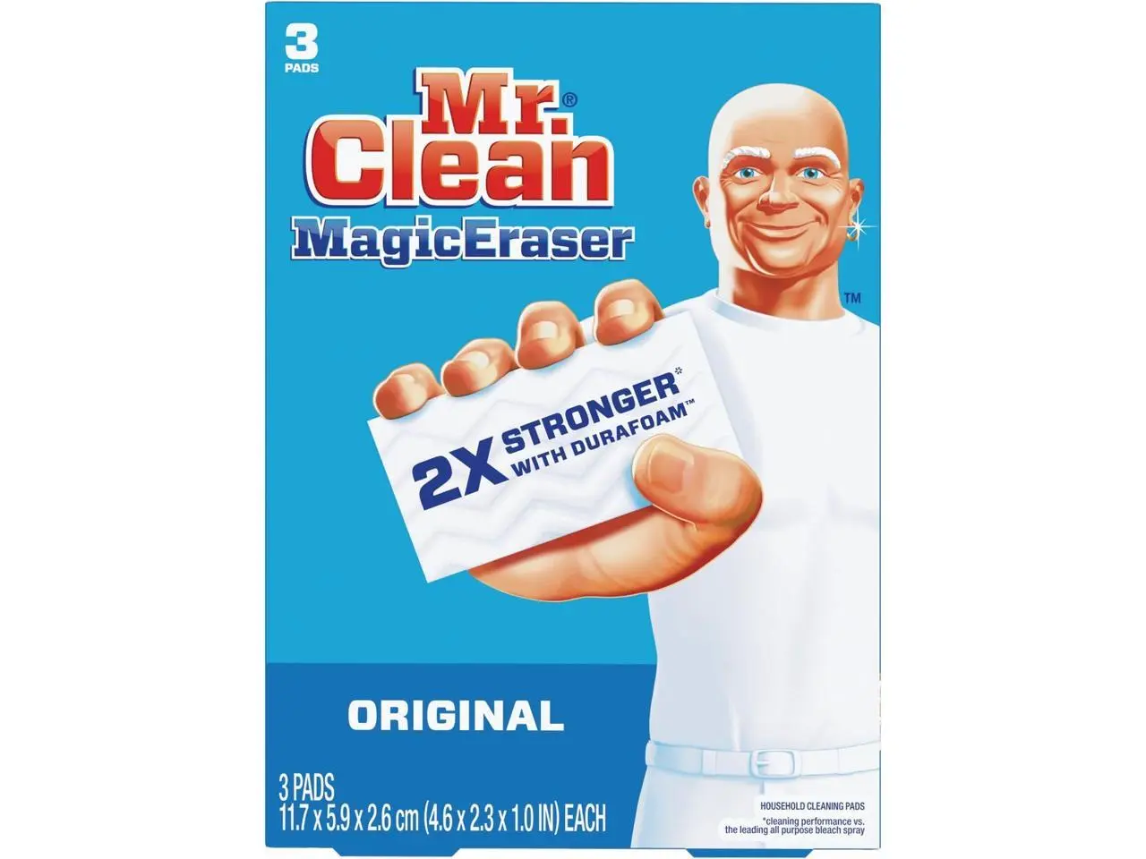 Mr. Clean Magic Eraser Original Cleansing Pad (3-Count) 37000790082 Mr. Clean Magic Eraser Original Cleansing Pad (3-Count) 37000790082