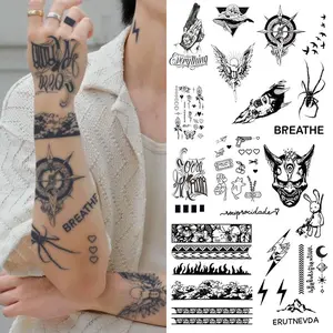 Waterproof Temporary Tattoo Sticker, Long Lasting Fake Tattoo Sticker, Body Art Decoration for Arm, Leg, Chest, Body Fake Tattoos