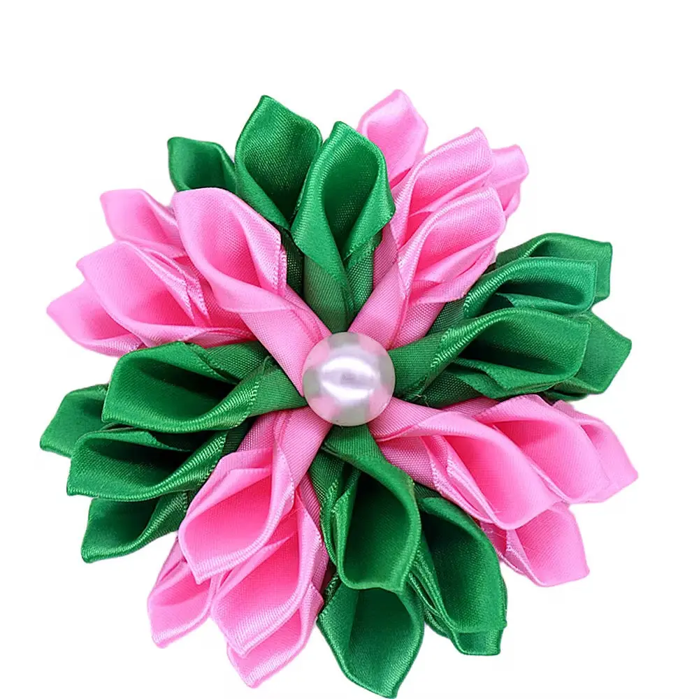 Corsage Brooch (Green & White)