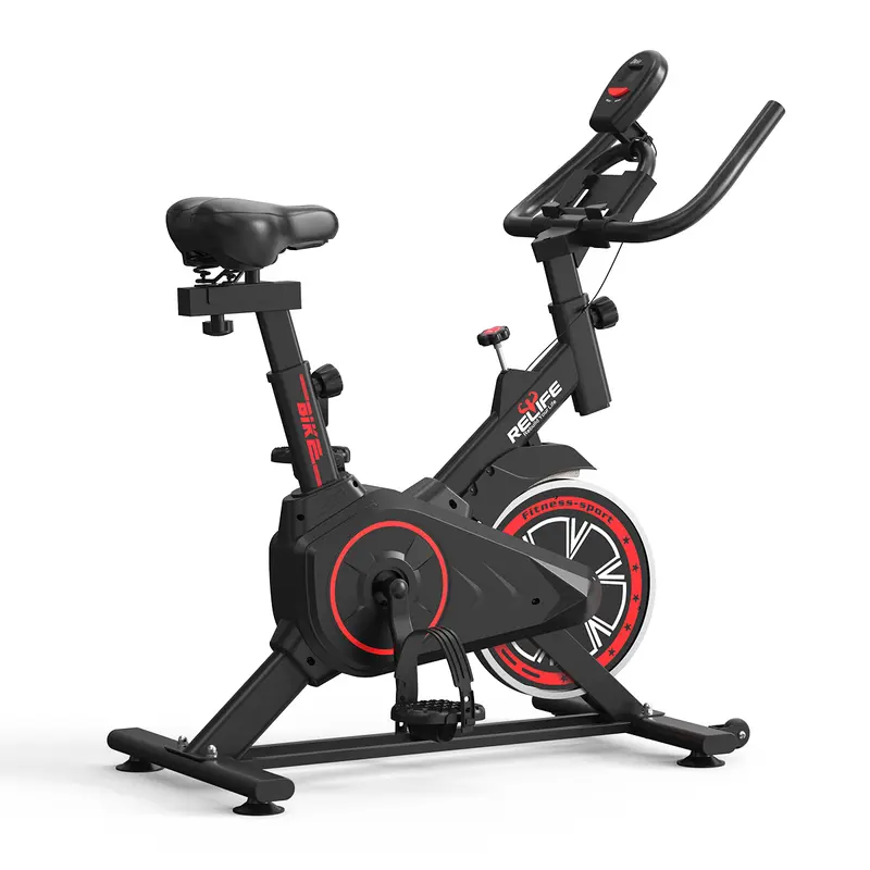 RELIFE REBUILD YOUR LIFE Mini Exercise Bike Compact Stationary Bike Silent Indoor Cycling for Small Space w/Adjustable Seat, Smooth Pedal & Belt Drive