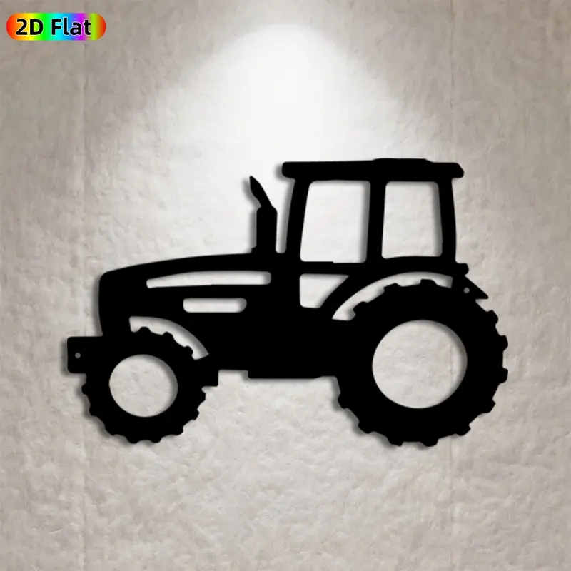 [1pc] Tractor Metal Wall Art,Tractor Statue Mural, Ideal Gift for New Year, Easter, Farmhouse Decor Enthusiasts, Rust-Resistant Metal Wall Decor Wall Sculptures, Perfect for Outdoor Fence & Indoor Wall Tractor Enthusiasts
