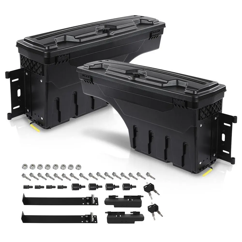 G-PLUS Durable Lockable Truck Bed Storage Toolbox - 3 Styles, Compatible with 97-14 Ford F150 (Passenger Side, Driver Side), Durable Toolbox
