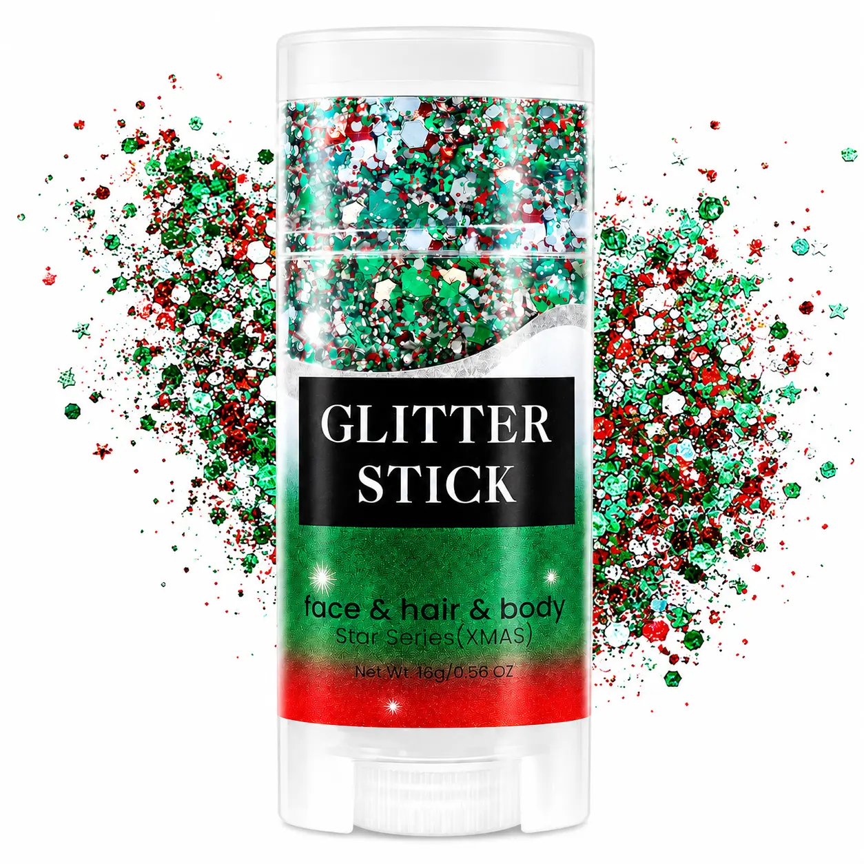 Body Glitter Stick,Sparkling Neon Accessories Outfit Party Holographic Sequins Paint Mardi Gras Face and Hair Glitter Gel Makeup, Concert Festival Rave Chunky Glitter Hair Accessories