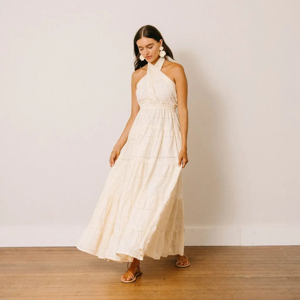 Ivory Shell Capri Dress