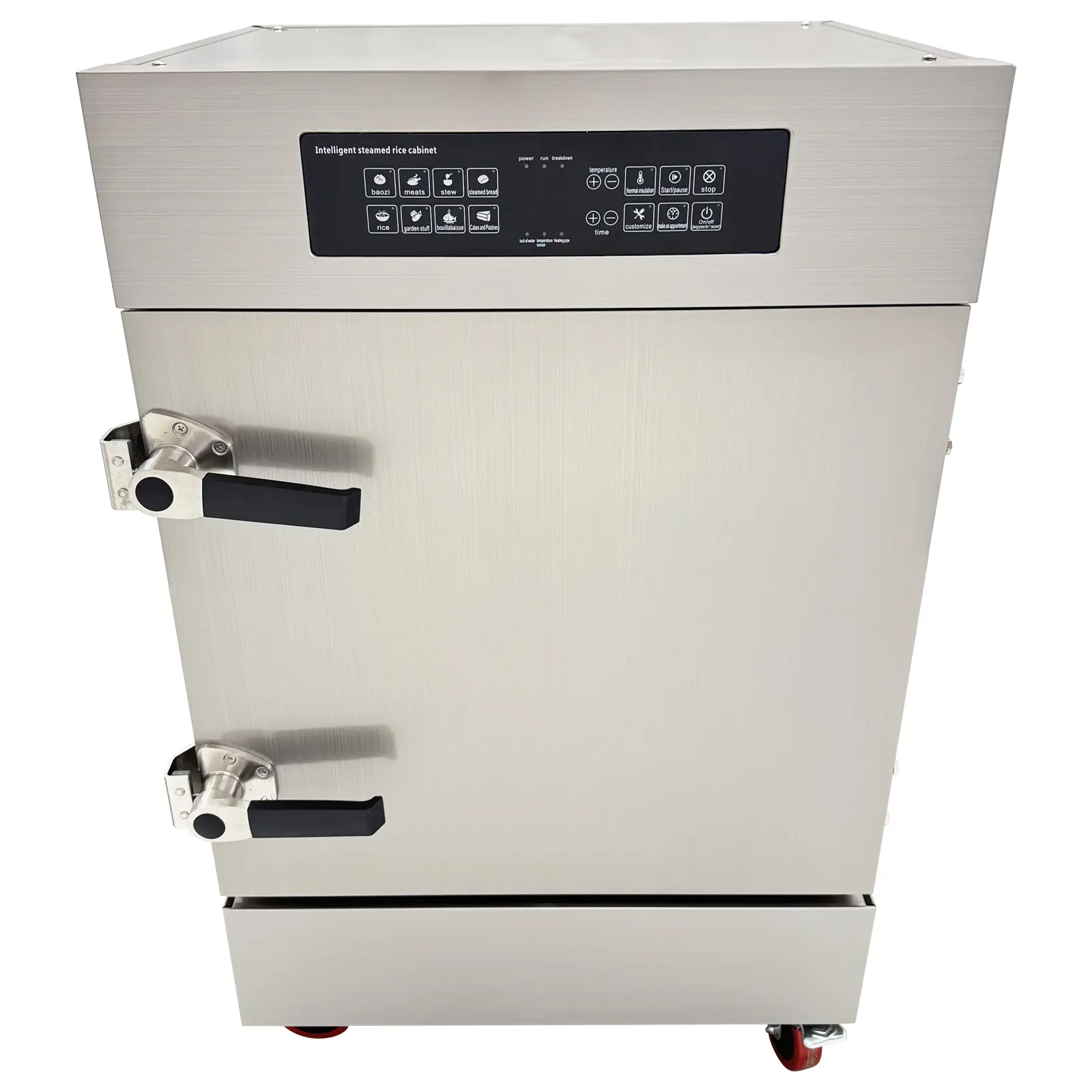 YOKOMA 6-Tray Intelligent Electric Steam Cabinet 220V 1PH, Commercial Multi-layer Steaming Machine for Dim Sum, Rice & Dishes