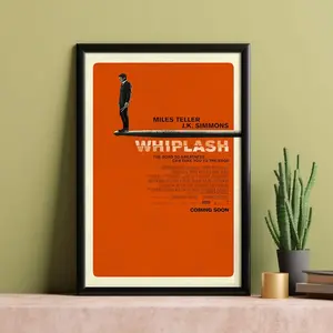 Whiplash Classic Movie Poster - Film Fan Collectibles - Vintage Movie Poster - Home Decor - Wall Art - Posters Gifts