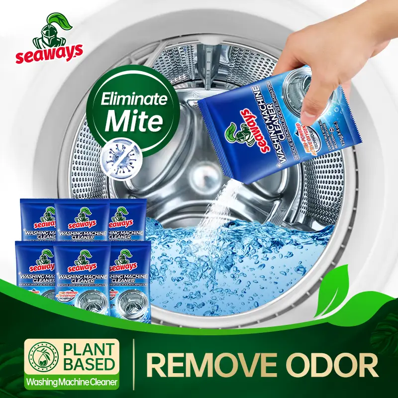 Seaways Washing Machine Cleaner -125g large capacity, powerful odor Eliminator, for all types of washing machine.