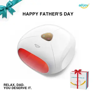 Alljoy Adjustable Heated Hand Massager, 2 Massage Modes, 3 Heat & Intensity Levels, Cordless Hand Therapy Massager for Hand Pain, Sore Fingers and Carpal Tunnel Relief for Men & Women Gift